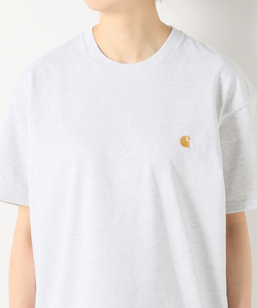 Carhartt WIP(カーハートダブリューアイピー)の「CARHARTT WIP S/S CHASE T-SHIRT(Tシャツ/カットソー・レディース・ブラック/グレー/アイボリー・SMALL/MEDIUM/X-SMALL)」の14枚目の写真