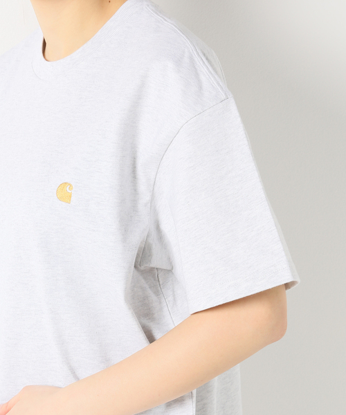 Carhartt WIP(カーハートダブリューアイピー)の「CARHARTT WIP S/S CHASE T-SHIRT(Tシャツ/カットソー・レディース・ブラック/グレー/アイボリー・SMALL/MEDIUM/X-SMALL)」の16枚目の写真