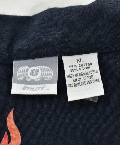 VINTAGE（ヴィンテージ）の「【ヴィンテージ古着】UTILITY  総柄　オープンカラーシャツ（シャツ/ブラウス・メンズ・ブラック・X-LARGE）」の3枚目の写真