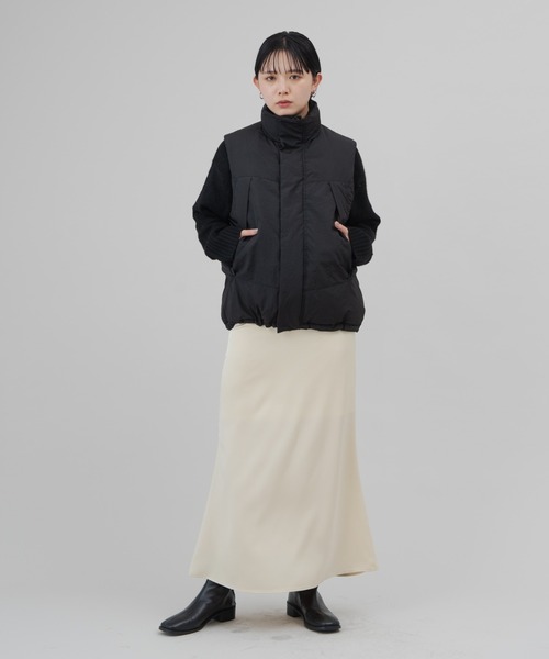 Aunt Marie&#39;s - Aunt Maries  大人　ダウンベスト　美品 Aunt Marie's（アントマリーズ）の「中綿スタンドネックベスト