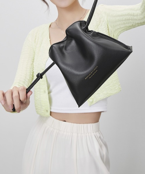 SAISON DE PAPILLON(セゾンドパピヨン)の「MEXICAN シルエットアレンジ自在のミニショルダーバッグ 肩掛け(ショルダーバッグ・レディース・オフホワイト/グリーン/ブラック・フリー)」の6枚目の写真