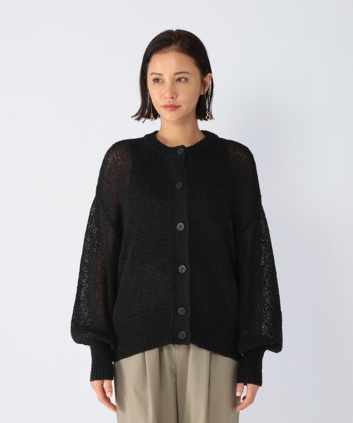 BARNYARDSTORM（バンヤードストーム）の「BARNYARDSTORM / テープヤーンカーデ（ニット/セーター・レディース・ホワイト/ブラック・FREE）」の11枚目の写真