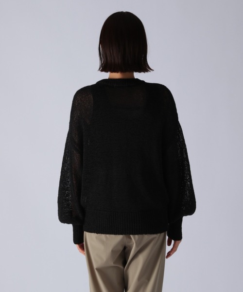 BARNYARDSTORM（バンヤードストーム）の「BARNYARDSTORM / テープヤーンカーデ（ニット/セーター・レディース・ホワイト/ブラック・FREE）」の13枚目の写真