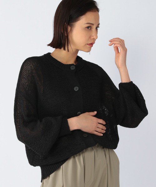 BARNYARDSTORM（バンヤードストーム）の「BARNYARDSTORM / テープヤーンカーデ（ニット/セーター・レディース・ホワイト/ブラック・FREE）」の20枚目の写真