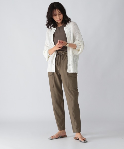 BARNYARDSTORM（バンヤードストーム）の「BARNYARDSTORM / テープヤーンカーデ（ニット/セーター・レディース・ホワイト/ブラック・FREE）」の22枚目の写真