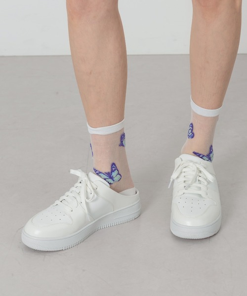 FOLLOWIN（フォロウィン）の「シンプル厚底サボ スニーカー（スニーカー・レディース・ホワイト/ブラック/グリーン/ブラック×ホワイト・24cm/25cm/23㎝）」の15枚目の写真