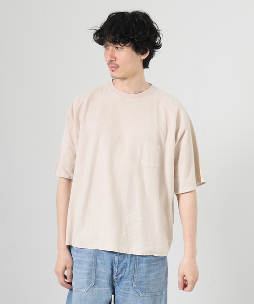 JOURNAL STANDARD J.S HOMESTEAD(ジャーナルスタンダードホームステッド)の「【J.S Homestead】ワイド クラッシュ Tシャツ(Tシャツ/カットソー・メンズ・グリーン/イエロー/ネイビー/ピンク・FREE)」の4枚目の写真
