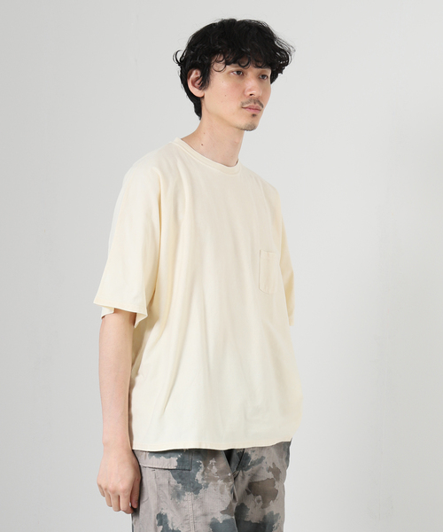 JOURNAL STANDARD J.S HOMESTEAD(ジャーナルスタンダードホームステッド)の「【J.S Homestead】ワイド クラッシュ Tシャツ(Tシャツ/カットソー・メンズ・グリーン/イエロー/ネイビー/ピンク・FREE)」の3枚目の写真