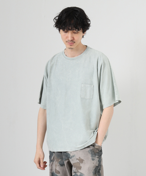 J.S Homestead】ワイド クラッシュ Tシャツ（Tシャツ/カットソー