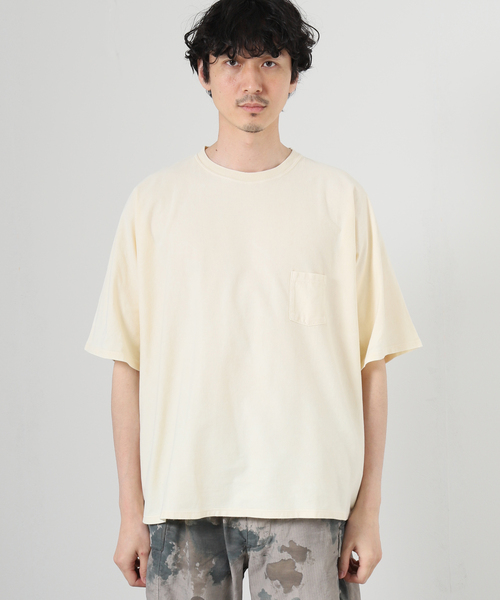 JOURNAL STANDARD J.S HOMESTEAD(ジャーナルスタンダードホームステッド)の「【J.S Homestead】ワイド クラッシュ Tシャツ(Tシャツ/カットソー・メンズ・グリーン/イエロー/ネイビー/ピンク・FREE)」の14枚目の写真