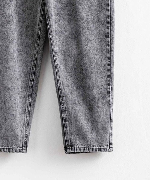 Rocky Monroe(ロッキーモンロー)の「ワイドデニムテーパードバギーパンツ 10オンス(デニムパンツ・メンズ・ライトブルー/ブラック/ブルー系/ブルー/ブラック系/ワンウォッシュ/インディゴブルー/ダークグリーン/キナリ/ケミカルウォッシュ/ブラック系1・M/L/S)」の20枚目の写真