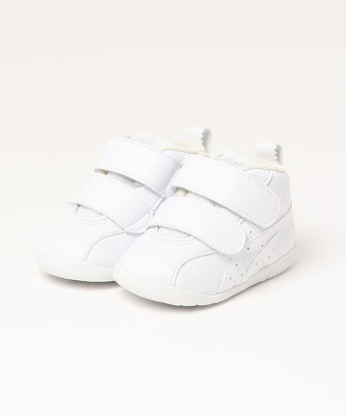 TSURUYA(ツルヤ)の「《ASICS》スクスク アミュレファースト SL 1144A223(スニーカー・キッズ・ホワイト/ホワイト×ネイビー/ホワイト×ゴールド/ホワイト系その他・13.5cm/11.5cm/12.0cm/13.0cm/12.5cm)」の1枚目の写真