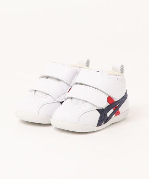 TSURUYA(ツルヤ)の「《ASICS》スクスク アミュレファースト SL 1144A223(スニーカー・キッズ・ホワイト/ホワイト×ネイビー/ホワイト×ゴールド/ホワイト系その他・13.5cm/11.5cm/12.0cm/13.0cm/12.5cm)」の3枚目の写真