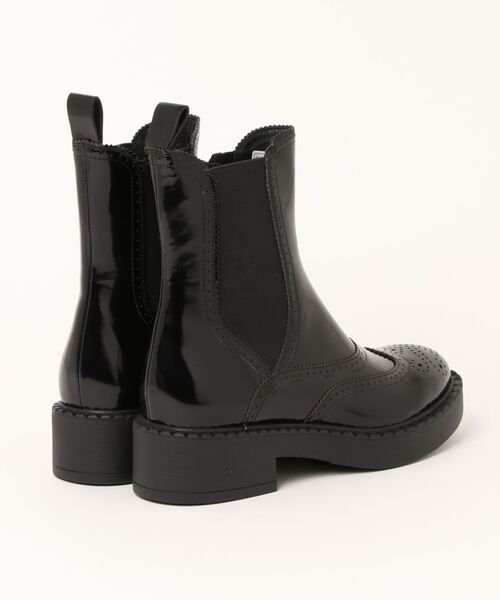 Jeffrey Campbell(ジェフリーキャンベル)の「ウィングチップ厚底サイドゴアブーツ(ブーツ・レディース・ブラック・38/39/37/36)」の5枚目の写真