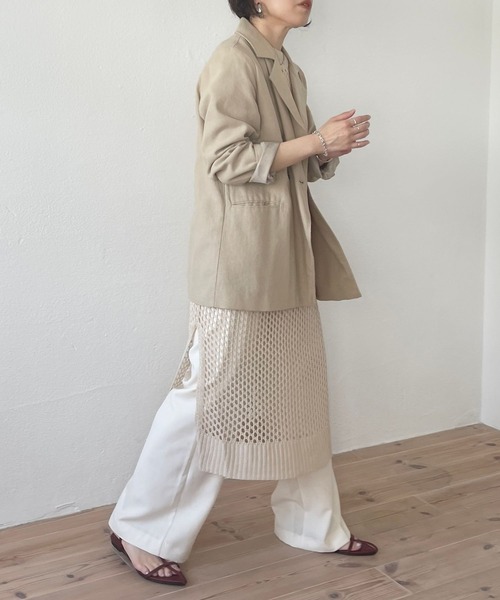 wee9s(ウィークス)の「strap cone mule / 調整ストラップ付きコーンミュール(サンダル・レディース・シルバー/ゴールド/アイボリー/ベージュ/ブラック/ワイン・23.5cm/24cm/24.5cm/25cm/23cm)」の17枚目の写真