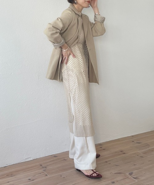 wee9s(ウィークス)の「strap cone mule / 調整ストラップ付きコーンミュール(サンダル・レディース・シルバー/ゴールド/アイボリー/ベージュ/ブラック/ワイン・23.5cm/24cm/24.5cm/25cm/23cm)」の18枚目の写真