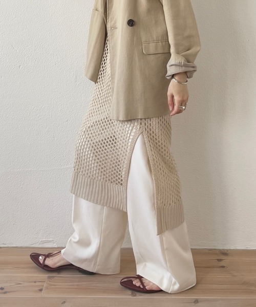 wee9s(ウィークス)の「strap cone mule / 調整ストラップ付きコーンミュール(サンダル・レディース・シルバー/ゴールド/アイボリー/ベージュ/ブラック/ワイン・23.5cm/24cm/24.5cm/25cm/23cm)」の20枚目の写真