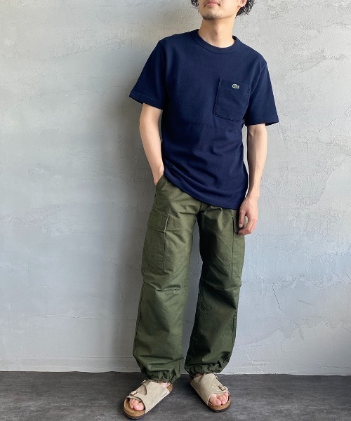 LACOSTE（ラコステ）の「【WEB限定】[LACOSTE/ラコステ] ワンポイントロゴ 鹿の子ポケットTシャツ（Tシャツ/カットソー・レディース・ホワイト/ブラック/ネイビー/オリーブ・2/4/3/5）」の13枚目の写真