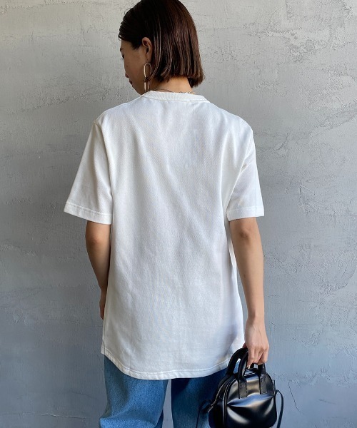 LACOSTE（ラコステ）の「【WEB限定】[LACOSTE/ラコステ] ワンポイントロゴ 鹿の子ポケットTシャツ（Tシャツ/カットソー・レディース・ホワイト/ブラック/ネイビー/オリーブ・2/4/3/5）」の20枚目の写真