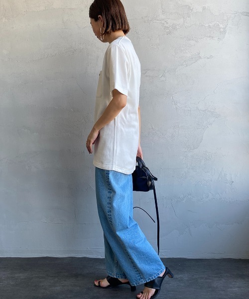 LACOSTE（ラコステ）の「【WEB限定】[LACOSTE/ラコステ] ワンポイントロゴ 鹿の子ポケットTシャツ（Tシャツ/カットソー・レディース・ホワイト/ブラック/ネイビー/オリーブ・2/4/3/5）」の22枚目の写真