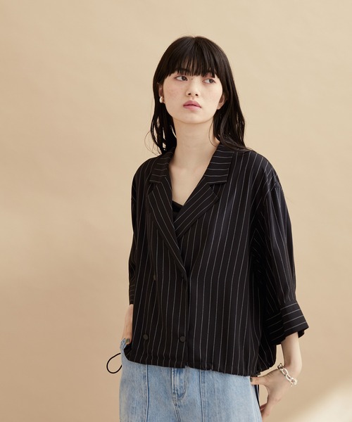 レディース ブラウス シャツ レーヨンエット カラフルシャツ 
