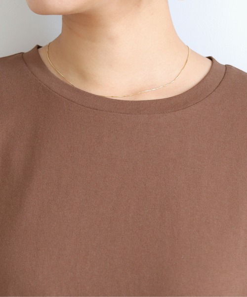 HER CLOSET(ハークローゼット)の「【shemoshelly】【WEB限定】7オンスヘビーウェイトコットンワンピース(ワンピース・レディース・チャコールグレー/ブラック/ブラウン/ブルー・M)」の19枚目の写真