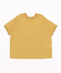 Samansa Mos2 | シャーリングスカラップレース前後2WAYブラウス(シャツ/ブラウス)