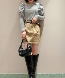 SNIDEL | ダブルタックミリタリーミニスカート(スカート)