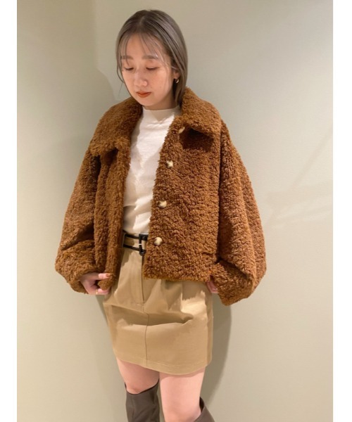 SNIDEL（スナイデル）の「ダブルタックミリタリーミニスカート