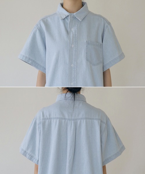セール】デニムシャツ&スカートセット（セットアップ）｜UNE