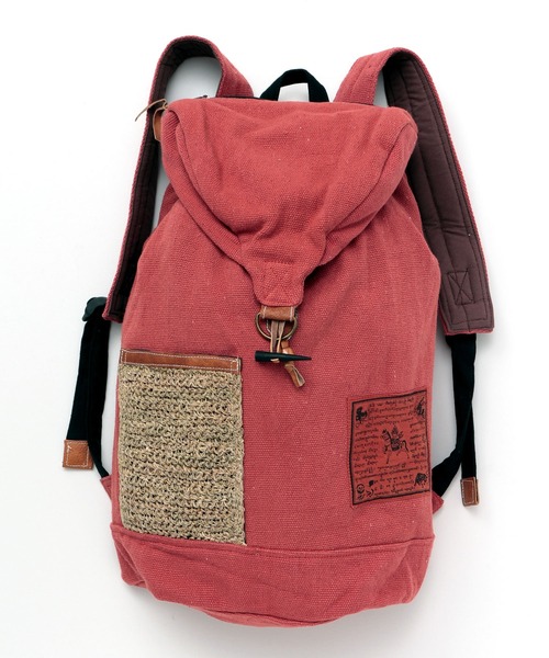 チャイハネ(チャイハネ)の「【チャイハネ】タルチョリュック(バックパック/リュック・メンズ・ホワイト/レッド/ブルー/イエロー/グリーン・FREE)」の5枚目の写真