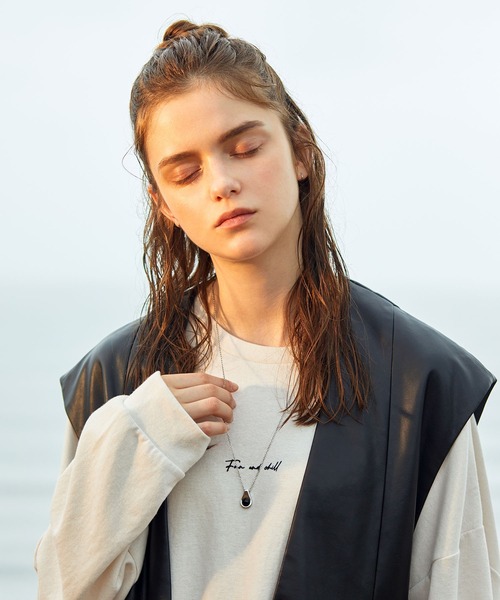 JUNRED(ジュンレッド)の「フェイクレザータックジャケットベスト(ベスト・メンズ・ブラック・S/L/M)」の22枚目の写真