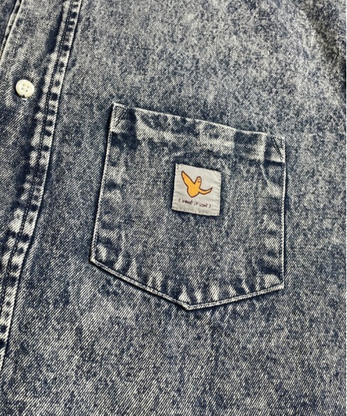 （What it isNt）ART BY MARKGONZALES（ワットイットイズント）の「What it isNt-MG【62952＆74】-SHIRTS/(ワットイットイズント) アートバイ マークゴンザレス /長袖シャツ（シャツ/ブラウス・メンズ・ホワイト/インディゴブルー/ケミカルウォッシュ・L/XL）」の19枚目の写真