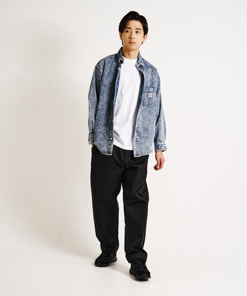 （What it isNt）ART BY MARKGONZALES（ワットイットイズント）の「What it isNt-MG【62952＆74】-SHIRTS/(ワットイットイズント) アートバイ マークゴンザレス /長袖シャツ（シャツ/ブラウス・メンズ・ホワイト/インディゴブルー/ケミカルウォッシュ・L/XL）」の11枚目の写真