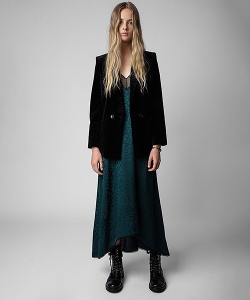 ZADIG&VOLTAIRE（ザディグ　エ　ヴォルテール）の「RISTY JAC LEO（ワンピース・レディース・グリーン系その他・XS/L/M/S）」の3枚目の写真