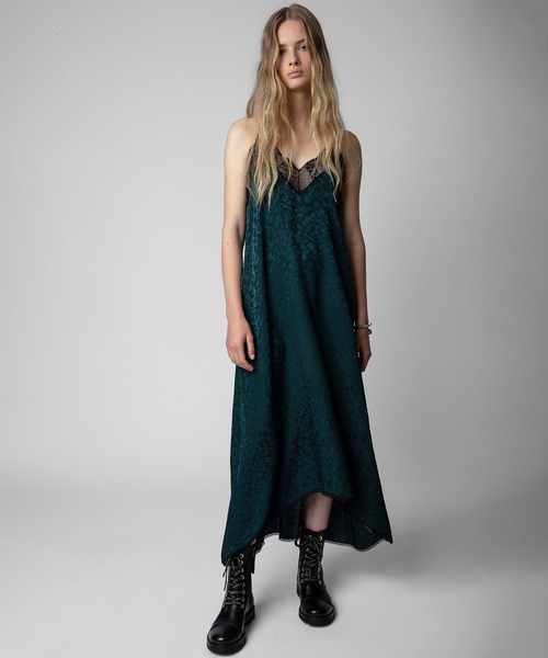 ZADIG&VOLTAIRE（ザディグ　エ　ヴォルテール）の「RISTY JAC LEO（ワンピース・レディース・グリーン系その他・XS/L/M/S）」の5枚目の写真