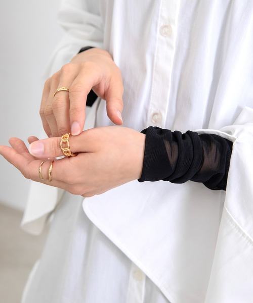 Dita Muaj.（ディータムアージュ）の「チュールシアーカラートップス（Tシャツ/カットソー・レディース・ホワイト/ブラック/パープル/ピンク/イエロー/ブルー/グリーン/アイボリー・FREE）」の18枚目の写真