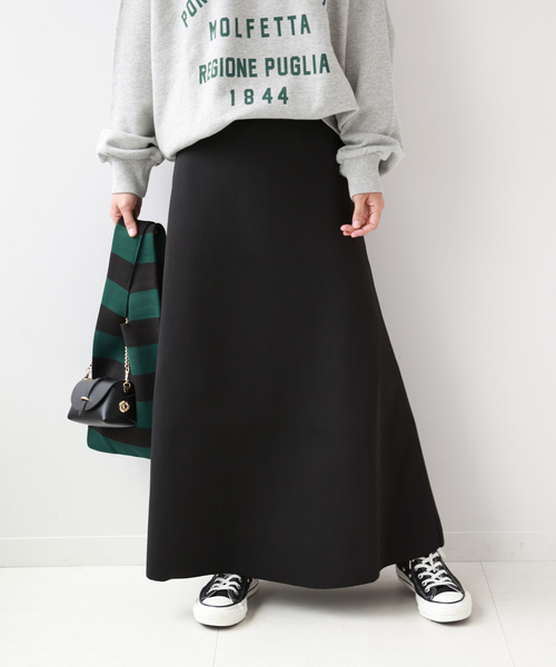JOURNAL STANDARD /ウォッシャブルスポンジニットフレアスカート JOURNAL STANDARD relume（ジャーナルスタンダード レリューム