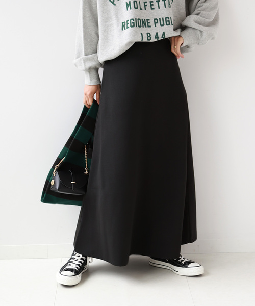 JOURNAL STANDARD＊ウォッシャブルスポンジニットフレアスカート JOURNAL STANDARD relume（ジャーナルスタンダード レリューム