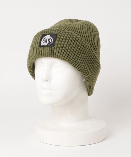 Guess（ゲス）の「Logo Knit Cap（ニットキャップ/ビーニー・メンズ・ブラック/グリーン/キャメル・MEDIUM）」の5枚目の写真