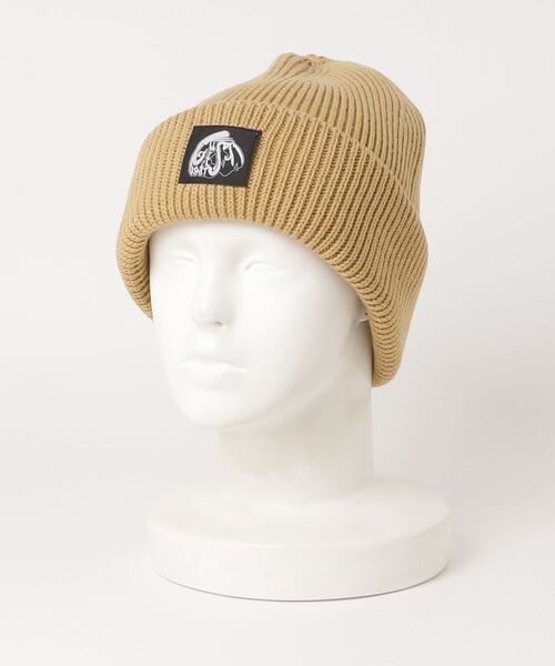 Guess（ゲス）の「Logo Knit Cap（ニットキャップ/ビーニー・メンズ・ブラック/グリーン/キャメル・MEDIUM）」の6枚目の写真