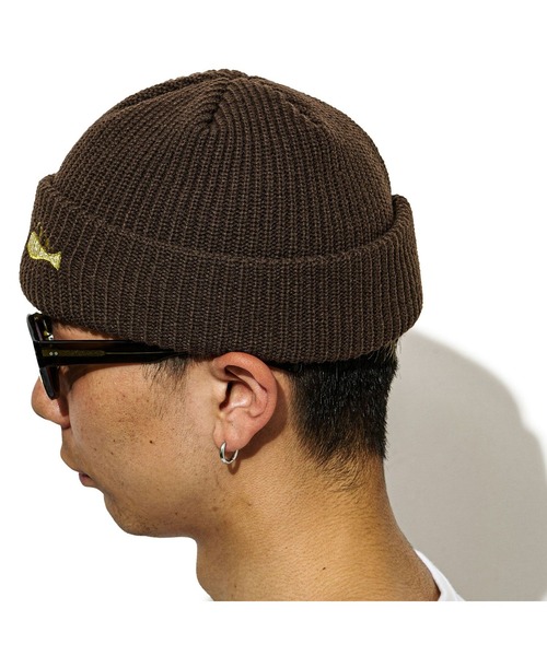 CHARI&CO(チャリアンドコー)の「CHARI&CO SHALLOW BEANIE CAP ニット帽 ニットキャップ(ニットキャップ/ビーニー・メンズ・ネイビー/ブラウン/ブラック・FREE)」の3枚目の写真