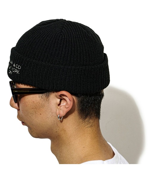 CHARI&CO(チャリアンドコー)の「CHARI&CO SHALLOW BEANIE CAP ニット帽 ニットキャップ(ニットキャップ/ビーニー・メンズ・ネイビー/ブラウン/ブラック・FREE)」の2枚目の写真