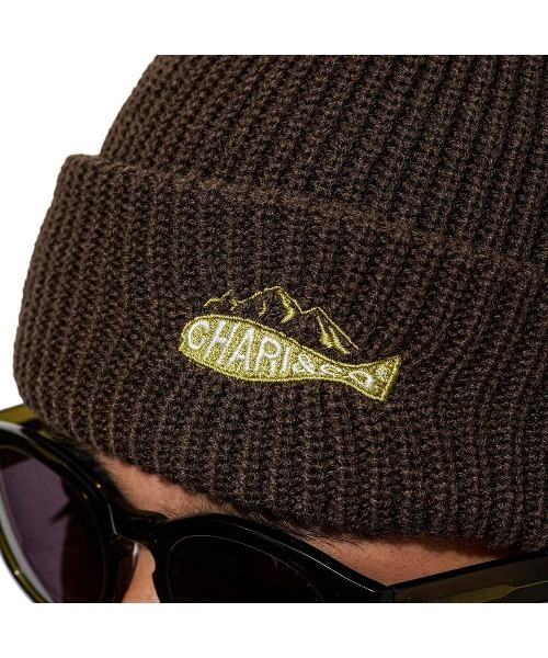 CHARI&CO(チャリアンドコー)の「CHARI&CO SHALLOW BEANIE CAP ニット帽 ニットキャップ(ニットキャップ/ビーニー・メンズ・ネイビー/ブラウン/ブラック・FREE)」の7枚目の写真