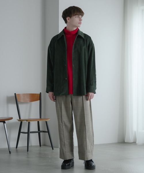 EDDEN ELLEN（エデンエレン）の「【EDDEN ELLEN】コーデュロイカーゴシャツ（シャツ/ブラウス・メンズ・オフホワイト/ダークグリーン/ブラック/パープル・SMALL/MEDIUM/LARGE）」の14枚目の写真