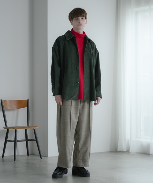 EDDEN ELLEN（エデンエレン）の「【EDDEN ELLEN】コーデュロイカーゴシャツ（シャツ/ブラウス・メンズ・オフホワイト/ダークグリーン/ブラック/パープル・SMALL/MEDIUM/LARGE）」の15枚目の写真