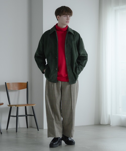 EDDEN ELLEN（エデンエレン）の「【EDDEN ELLEN】コーデュロイカーゴシャツ（シャツ/ブラウス・メンズ・オフホワイト/ダークグリーン/ブラック/パープル・SMALL/MEDIUM/LARGE）」の16枚目の写真