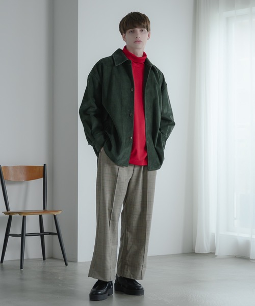 EDDEN ELLEN（エデンエレン）の「【EDDEN ELLEN】コーデュロイカーゴシャツ（シャツ/ブラウス・メンズ・オフホワイト/ダークグリーン/ブラック/パープル・SMALL/MEDIUM/LARGE）」の17枚目の写真