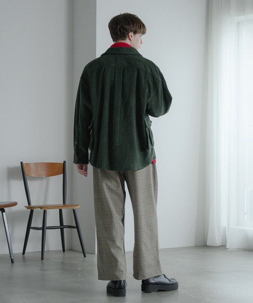 EDDEN ELLEN（エデンエレン）の「【EDDEN ELLEN】コーデュロイカーゴシャツ（シャツ/ブラウス・メンズ・オフホワイト/ダークグリーン/ブラック/パープル・SMALL/MEDIUM/LARGE）」の18枚目の写真