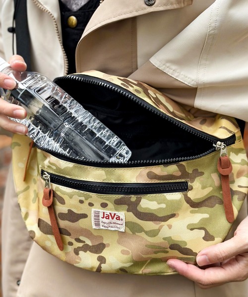 Java（ジャバ）の「《JaVaジャバ コラボ》お出掛けの相棒。ユニセックスウエストボディバッグ（ボディバッグ/ウエストポーチ・メンズ・カモフラージュ/その他1/ブラック/シルバー・ONE SIZE）」の18枚目の写真